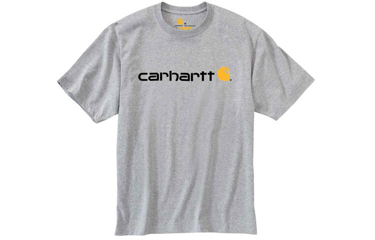 

Футболка унисекс светло-серая Carhartt, серый