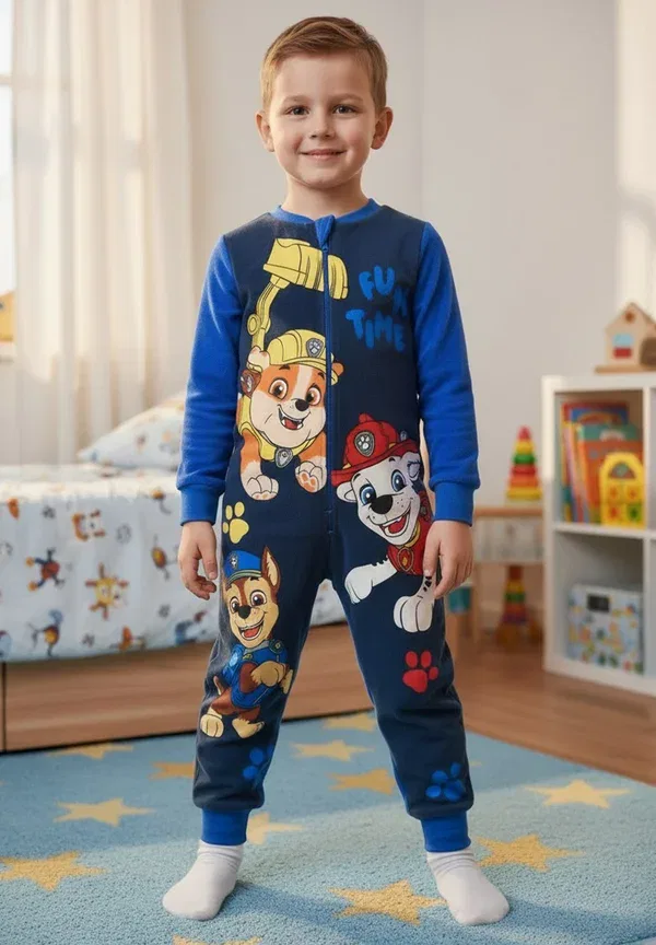 Комбинезон Chase, Marshall Rubble Overall Pyjama Schlafanzug Langarm Jumpsuit Paw Patrol, синий — фото 2