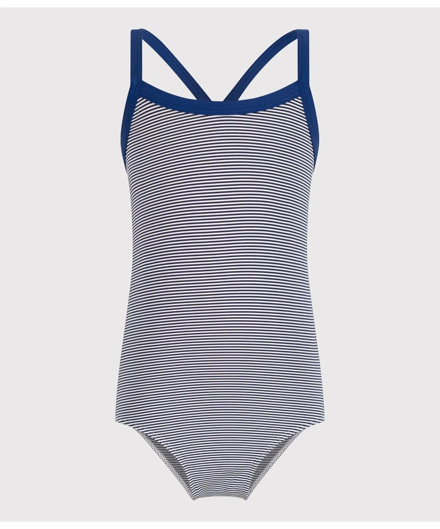 Цельный купальник PETIT BATEAU, Navy/Off-White