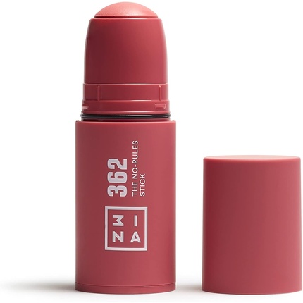 

3INA MAKEUP The No Rules Stick 362 Розовые румяна-стик Матовые с гиалуроновой кислотой Кремовые румяна для естественного результата Веганский Не тестируется на животных Полный размер