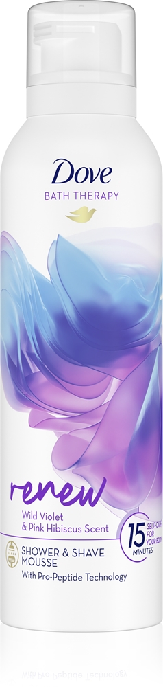 

Пена для душа с восстанавливающей ванной Dove, wild violet & pink hibiscus 200 мл