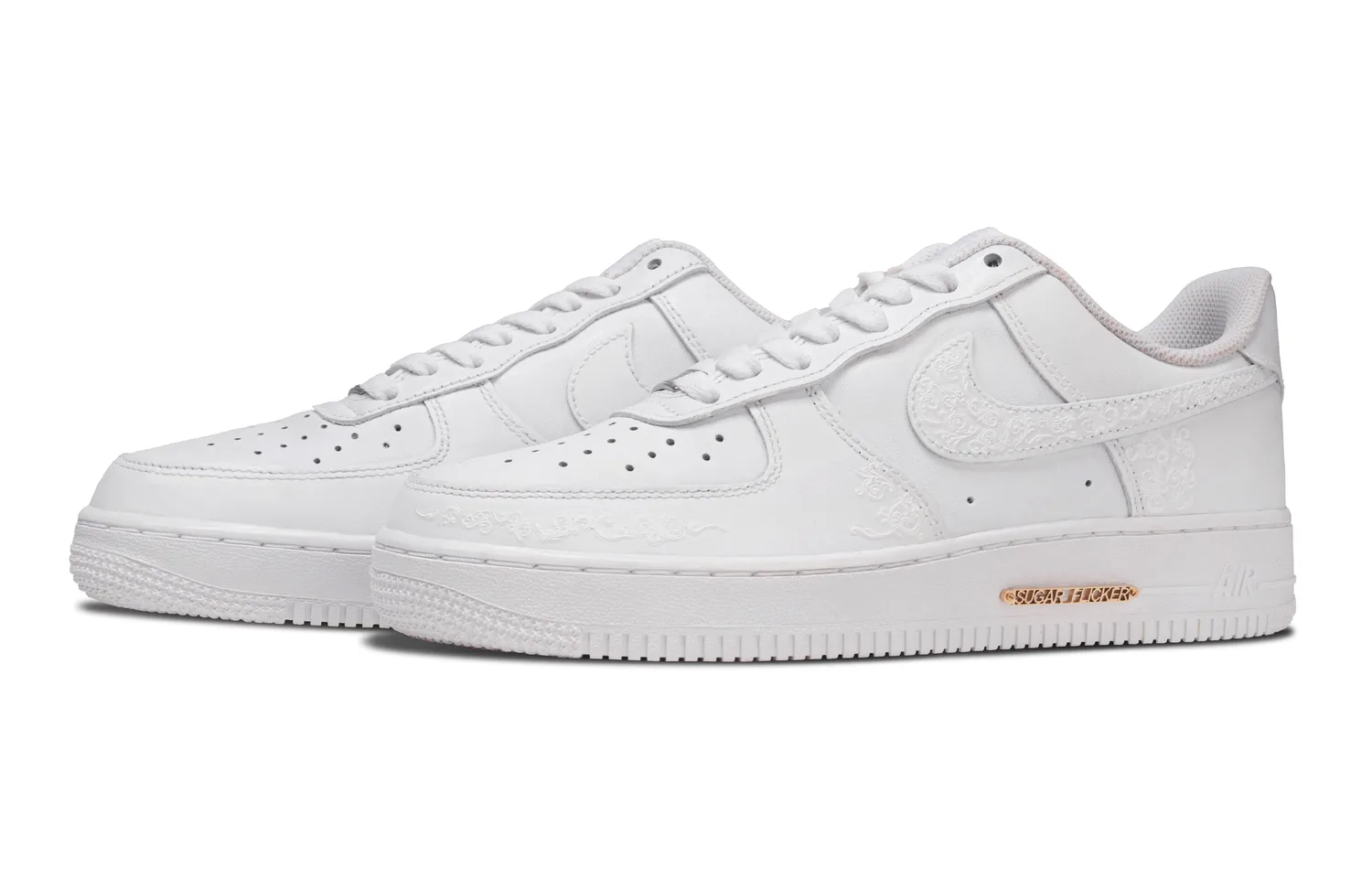 Nike Air Force 1 Rococo White Marble Low top Skateboard Shoes Unisex White — фото 4