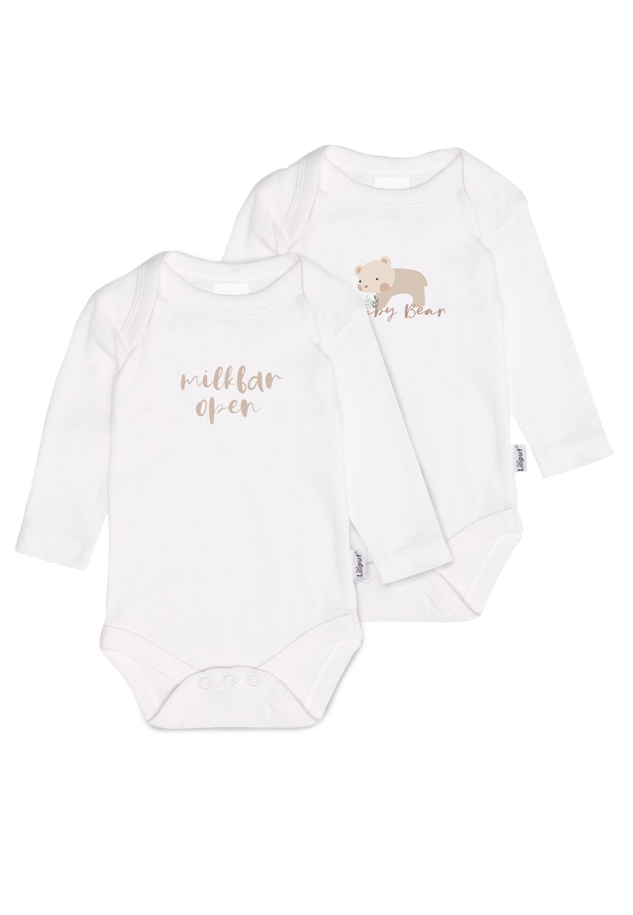 Комбинезон/боди LILIPUT Milkbar open & Baby bear, белый
