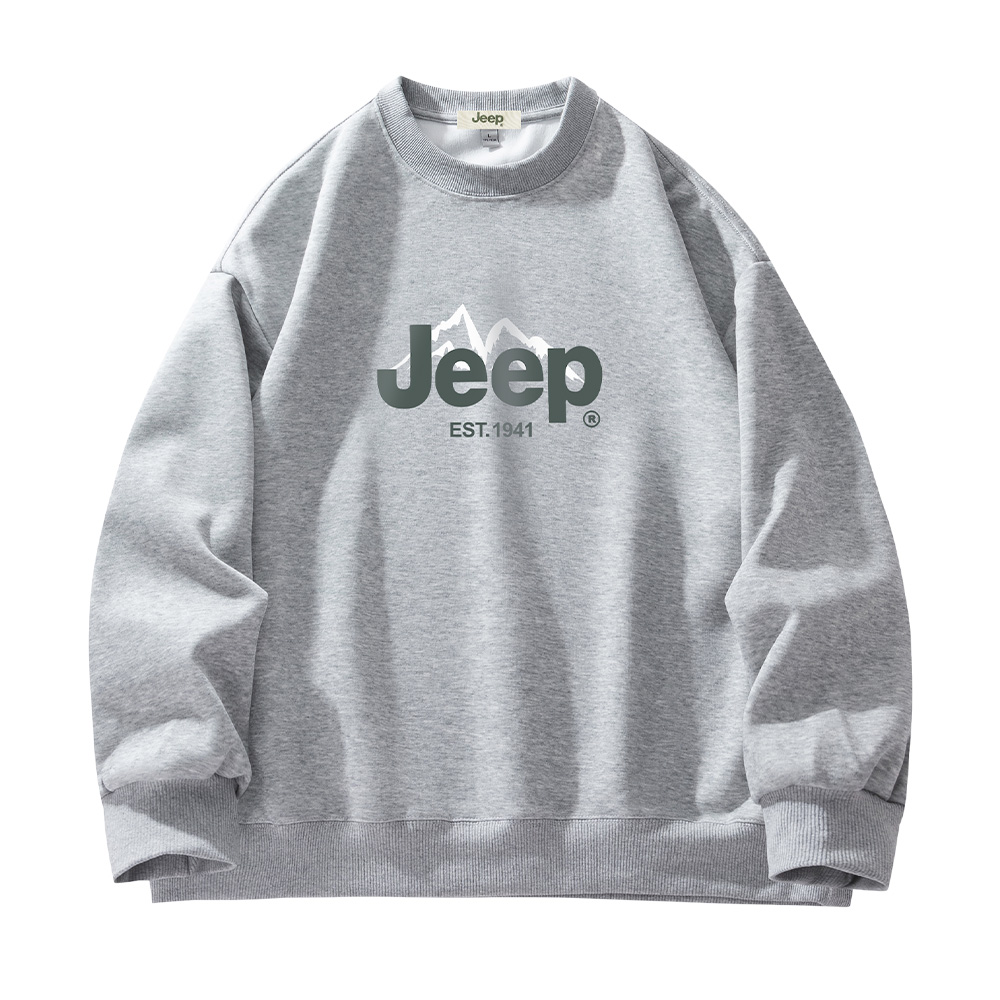 

Свитшот Unisex Crew Neck Moderate Regular Jeep, pbjyp74gmkj514 heather серый