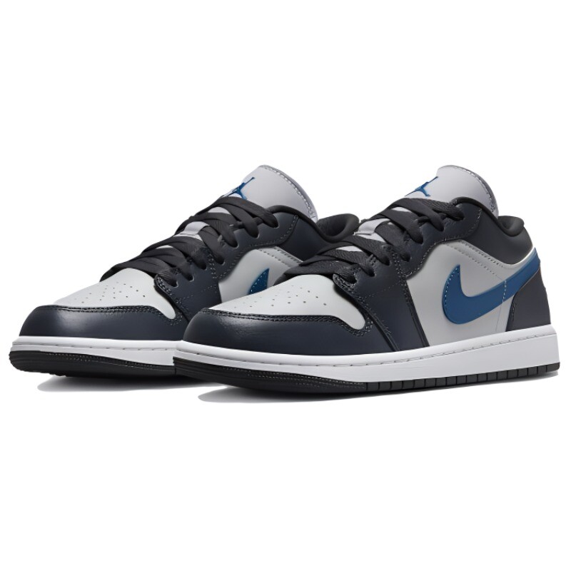Jordan Air Jordan 1 Vintage Баскетбольные кроссовки унисекс, Черный Серый Синий — фото 2