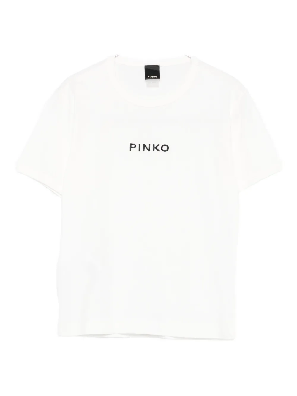 

Футболка с вышитым логотипом PINKO, белый