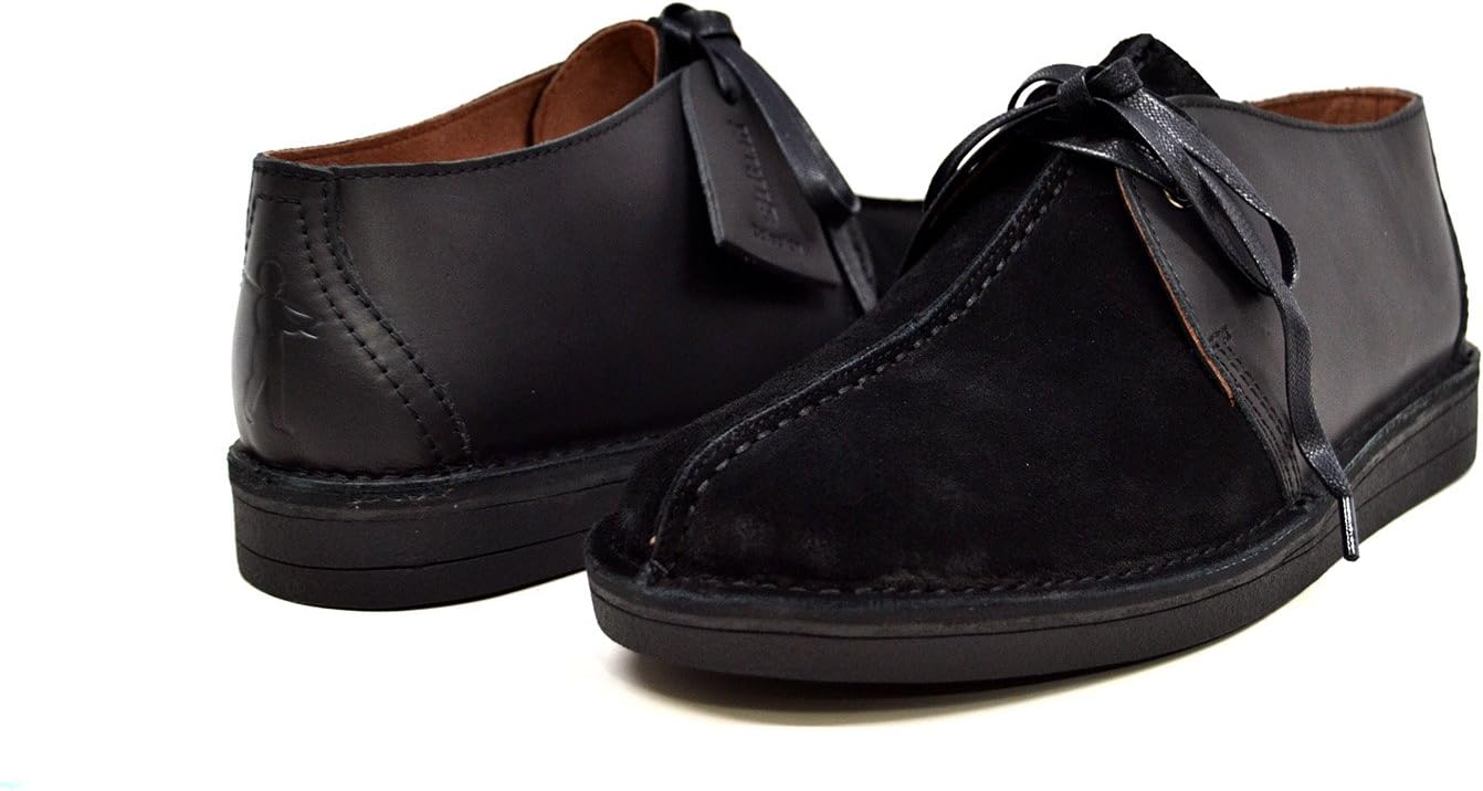 

Мужские кожаные и замшевые ботинки на шнуровке British Collection, черный