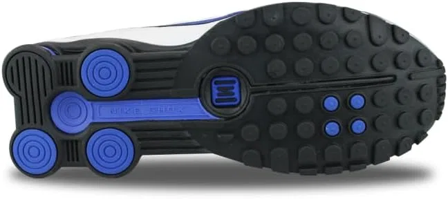 Мужские кроссовки для легкой атлетики Nike Shox R4, белый/синий/серый — фото 4
