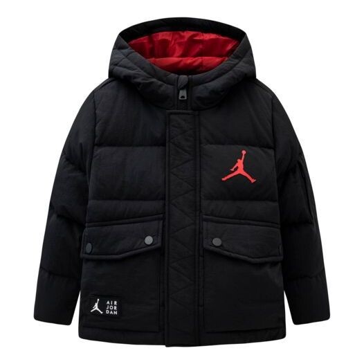 

Куртка пуховики с капюшоном Air Jordan, черный