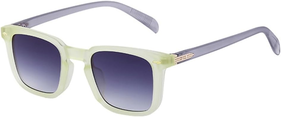 

Мужские солнцезащитные очки ретро для активного отдыха и вождения, с заклепками, градиентными линзами UV400. Женские солнцезащитные очки в стиле панк HCPIHF, матовый желто-серый