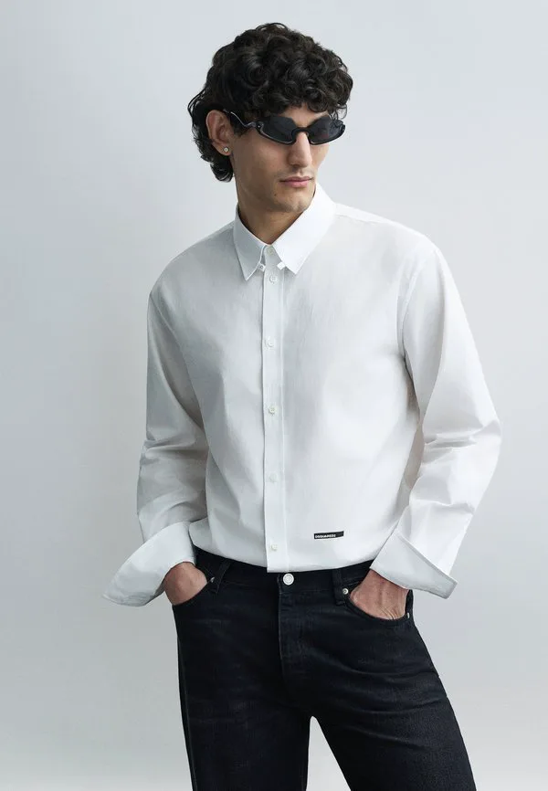 Расслабься, дэн, рубашка Dsquared2, White