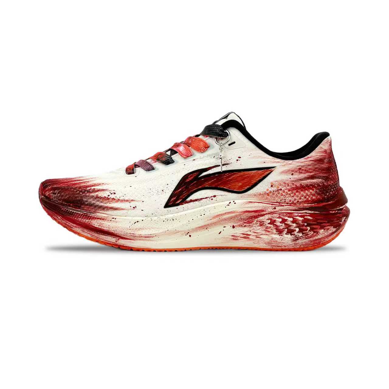 

LINING Кроссовки Red Hare 7 с амортизацией, износостойкие, низкие, повседневные, для бега по городу, цвет "полностью малиновый"