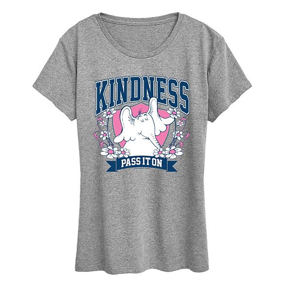 

Женская футболка с принтом Horton Hears a Who Dr. Seuss, Heather Gray