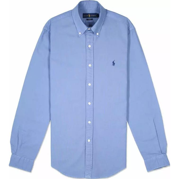 Рубашка с вышивкой Polo Pony Polo Ralph Lauren, синий — фото 3