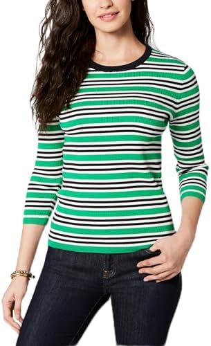 

Хлопковый полосатый ребристый свитер Tommy Hilfiger, Peapod Multi