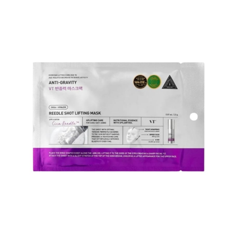 

VT Cosmetics, Reedle Shot Lifting Mask, Подтягивающая маска для лица, 23 г