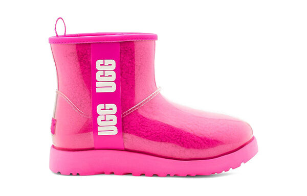 Зимние ботинки классические прозрачные мини Ugg, фиолетовый — фото 2