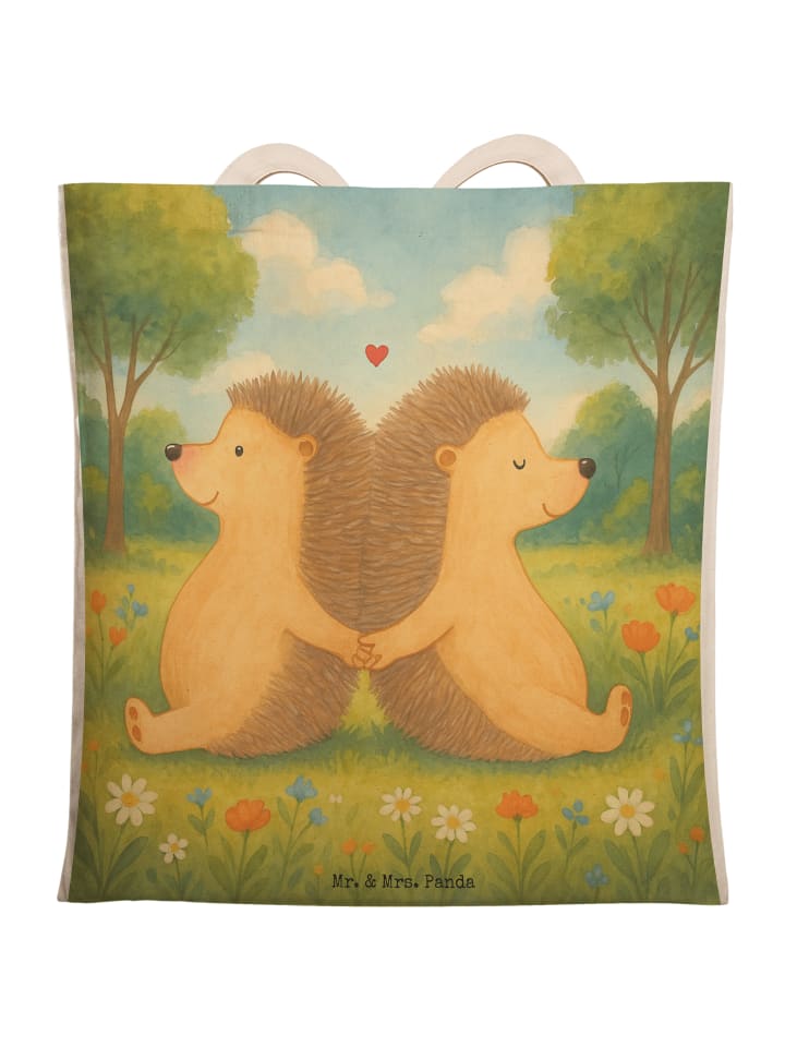 

Mr. & Mrs. Panda Сумочка-мешочек с изображением ежика, держащего лапки, без белого цвета