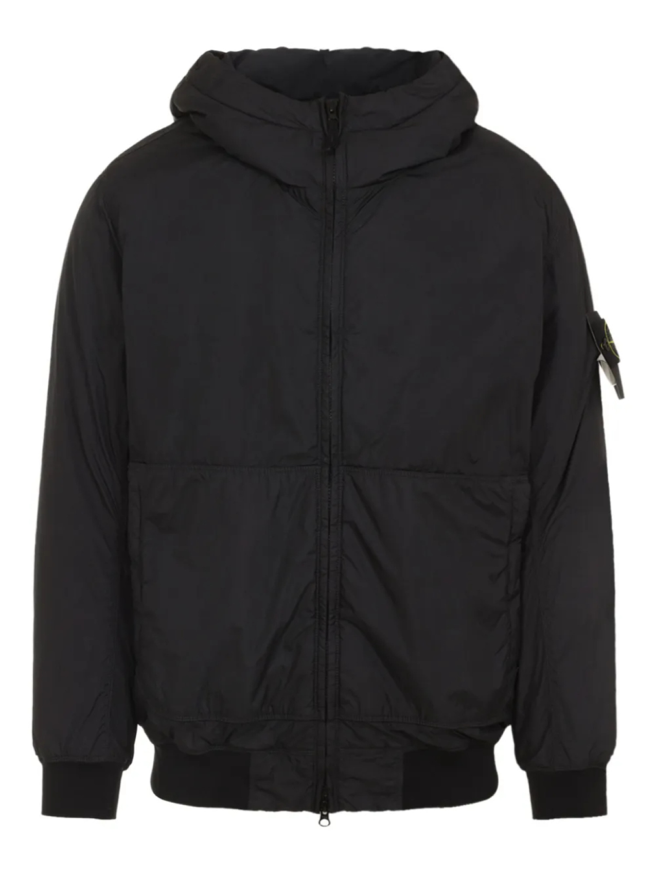 

Куртка Stone Island с капюшоном и вставками, черный
