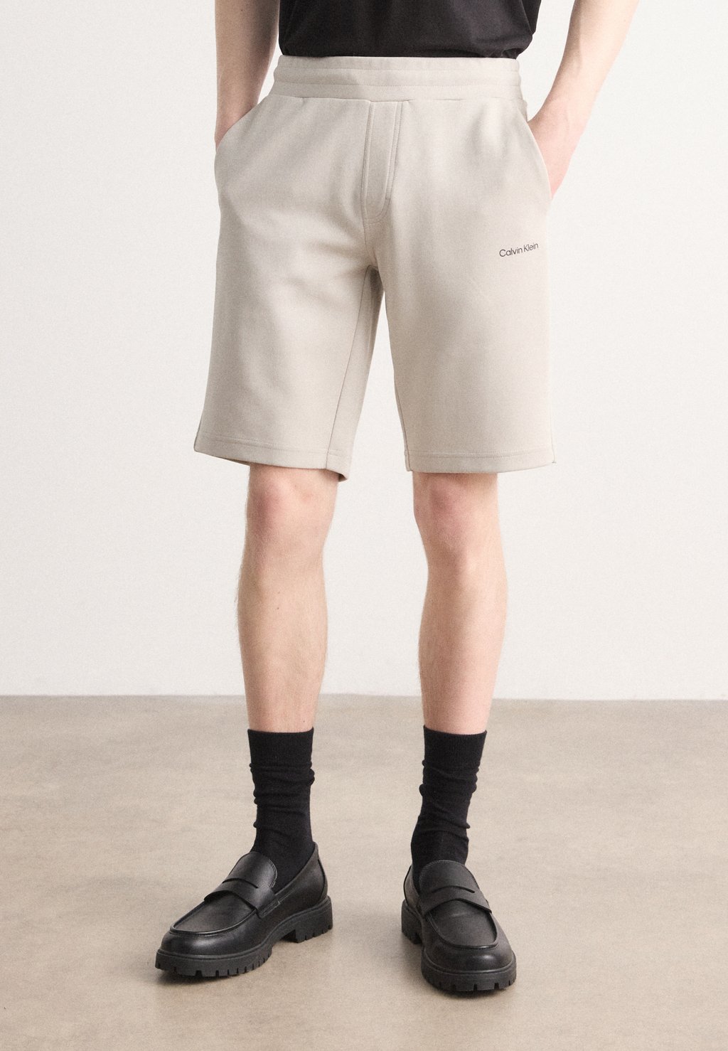 

Шорты MICRO LOGO REPREVE - Tracksuit bottoms Calvin Klein, серый