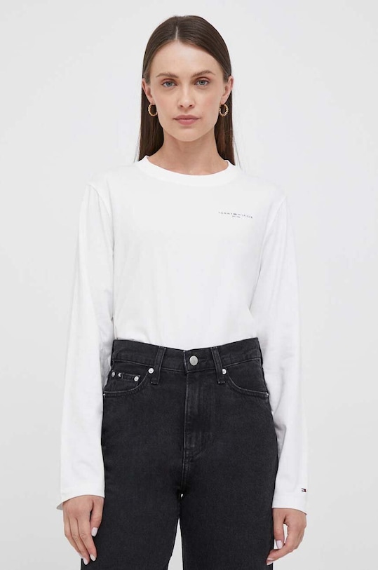 

Лонгслив Tommy Hilfiger, белый