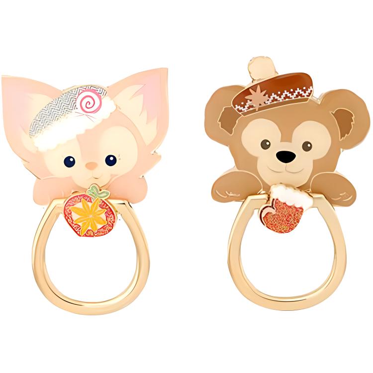 

Шанхай 2024 зимний Duffy, Daffy Linna Belle и набор подставки для телефона с кольцом IP мерч Disney