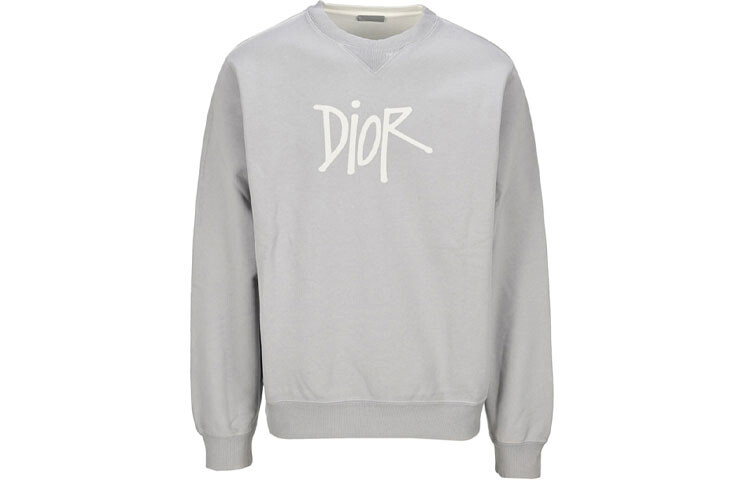 

Ежеквартальные новинки Толстовка мужская серая Dior, серый