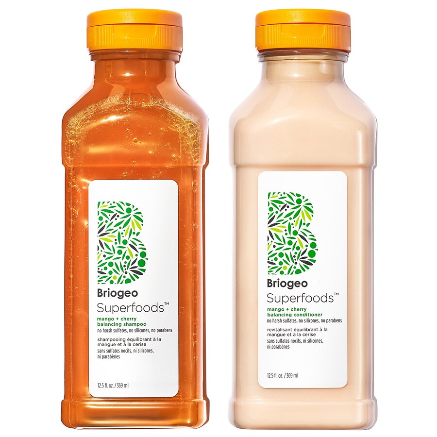 Шампунь и кондиционер Superfoods Mango + Cherry Balancing для контроля жирности кожи Briogeo — фото 2