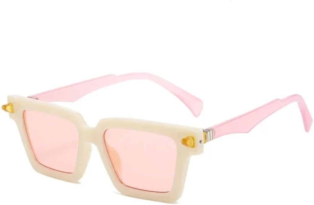 

Солнцезащитные очки с защитой UV400 | Панк-заклёпки, градиентная расцветка | для женщин и мужчин, для занятий спортом на открытом воздухе и вождения DSVIGF, Beige Pink Pink