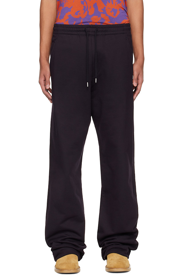 

Спортивные штаны на шнуровке Dries Van Noten, темно-синий