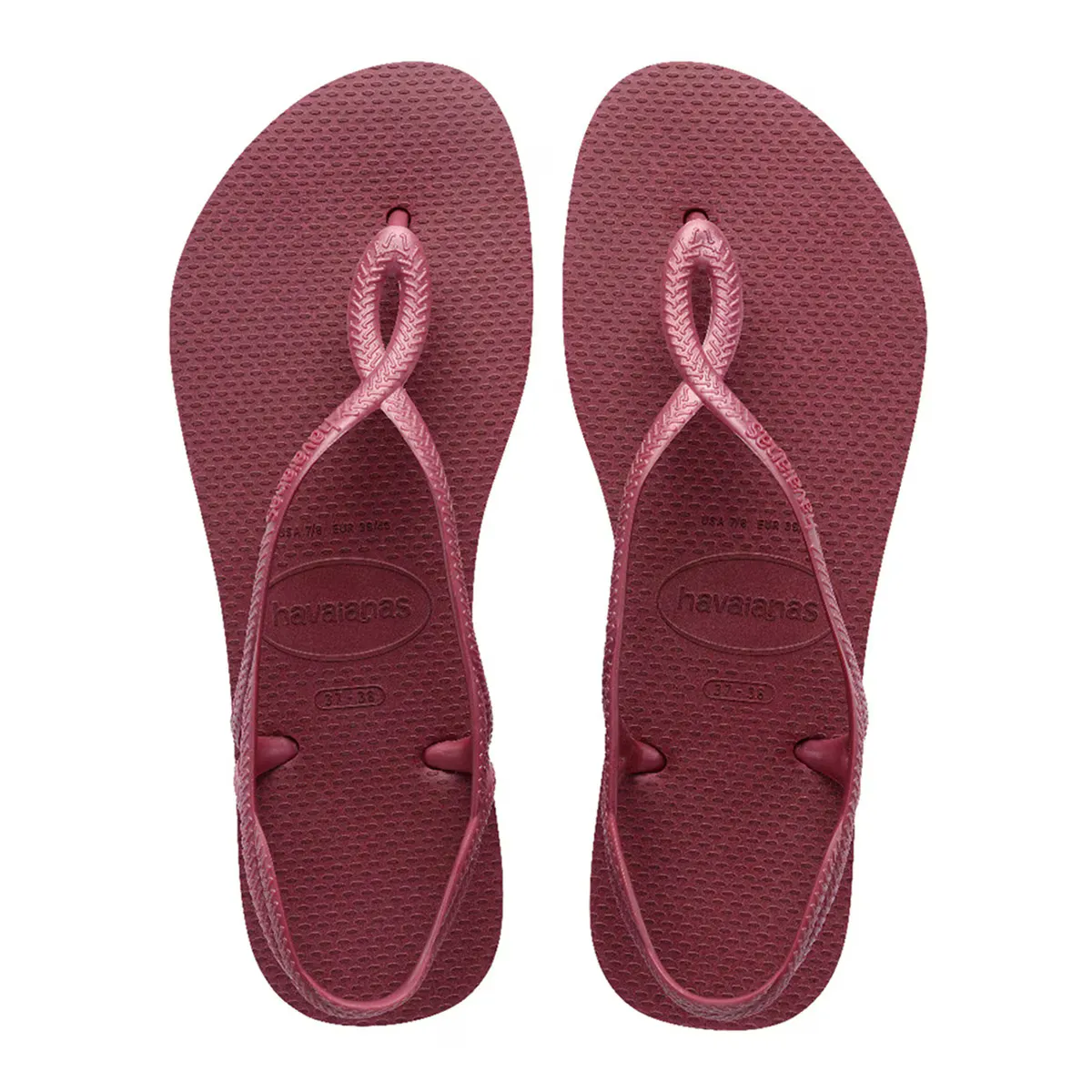 

Женские сандалии Hav. Луна Амарант 412 Гавайи Havaianas, бордовый
