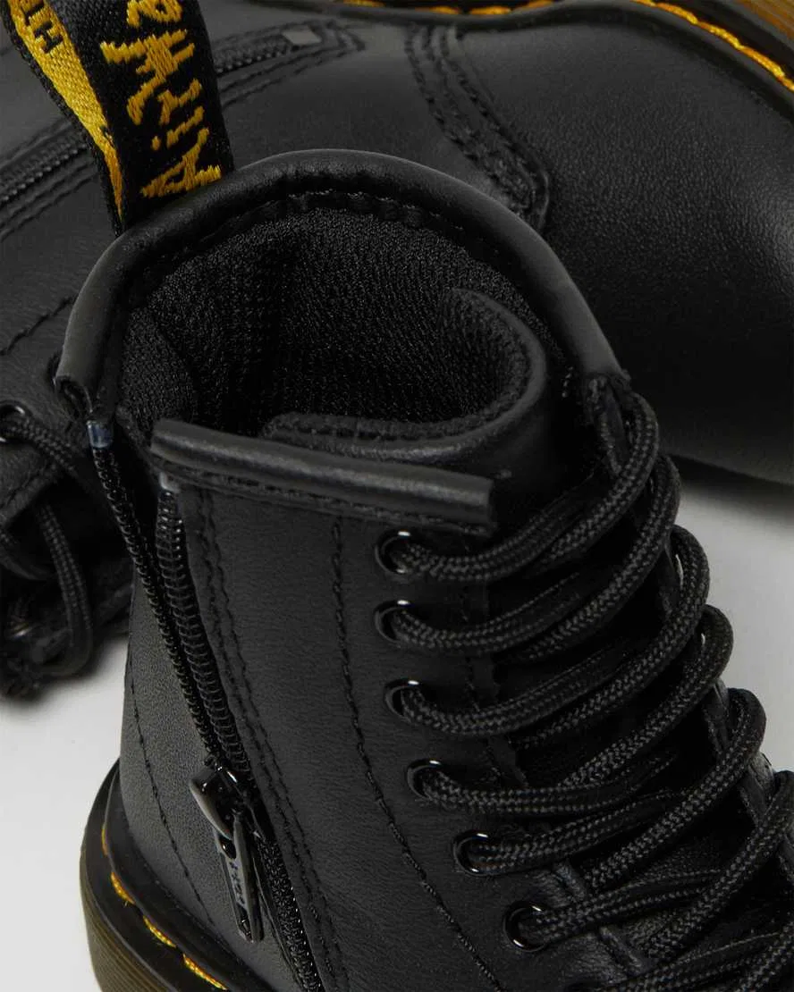 Ботинки Dr. Martens 1460 Softy T, детские, кожаные, на шнуровке, черные — фото 3