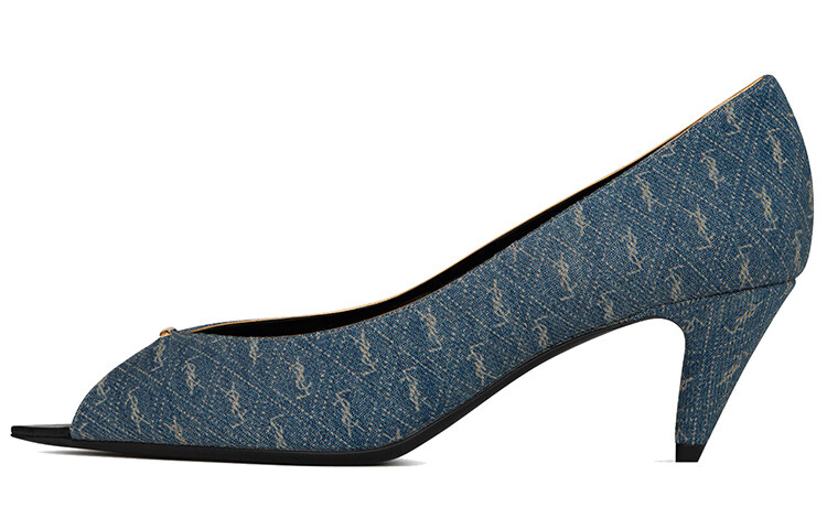 

Туфли женские Saint Laurent с монограммой, сине-зеленый