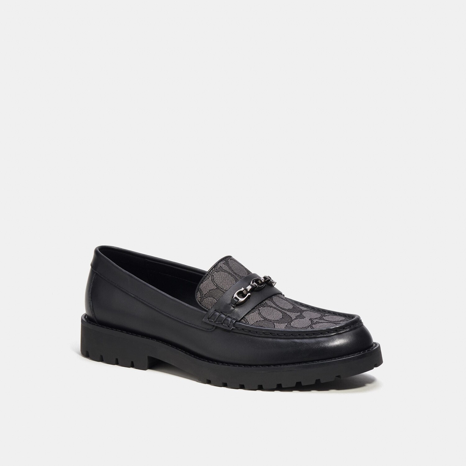

Фирменные жаккардовые лоферы Coach Outlet Brooks, цвет Smoke Coal/Black