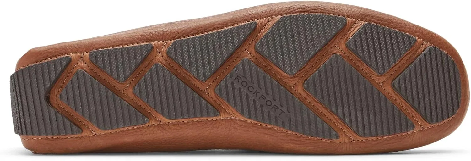 Мужские венецианские лоферы Rockport Rhyder, Tan Tumble — фото 4
