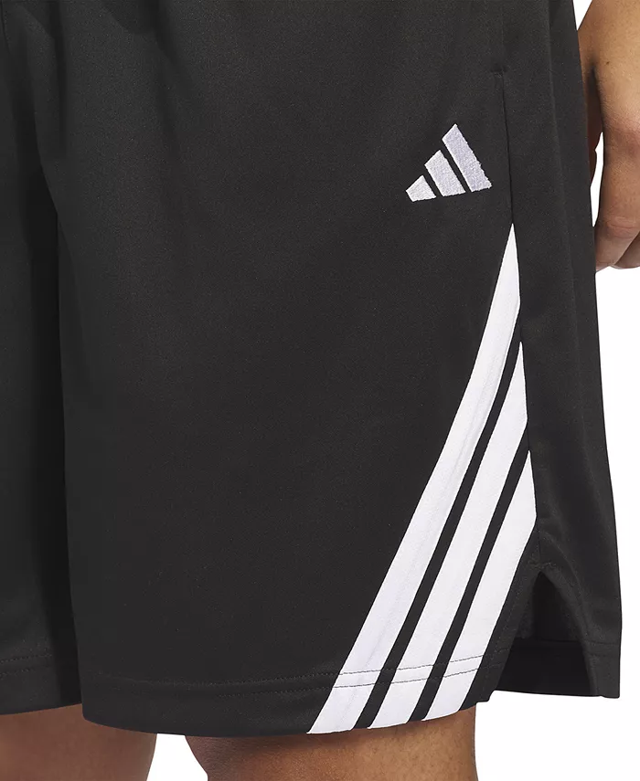 Мужские баскетбольные шорты Three-Stripes Legends 5" Adidas, черный — фото 4