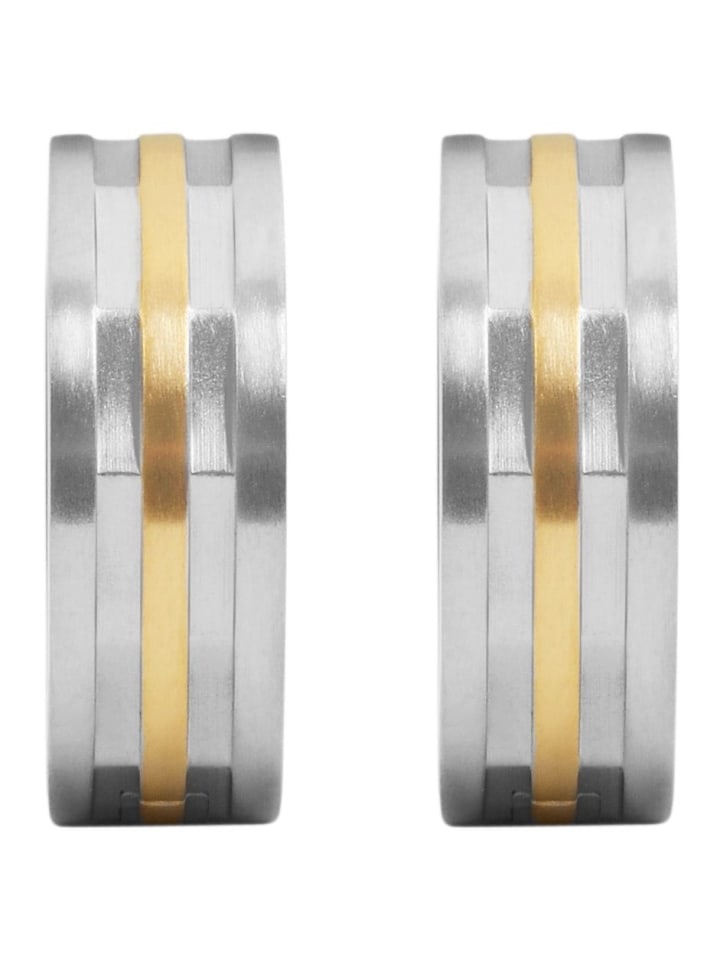 

Adeliás Женские серьги - серьги-кольца на шарнирах из нержавеющей стали серебристого цвета