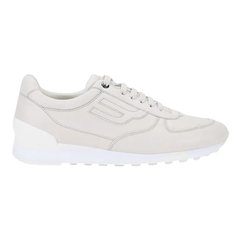 

Мужские кроссовки Bally Gismo 6239589 Dusty White Calf Plain Leather Sneakers