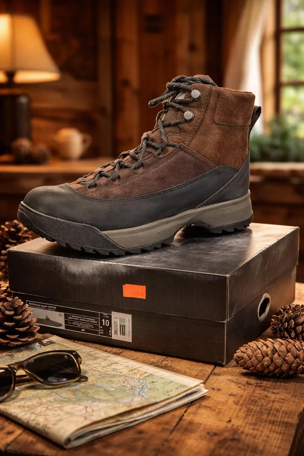 Sorel Мужские ботинки Scout 87' Mid WP коричневого и черного цвета — фото 2