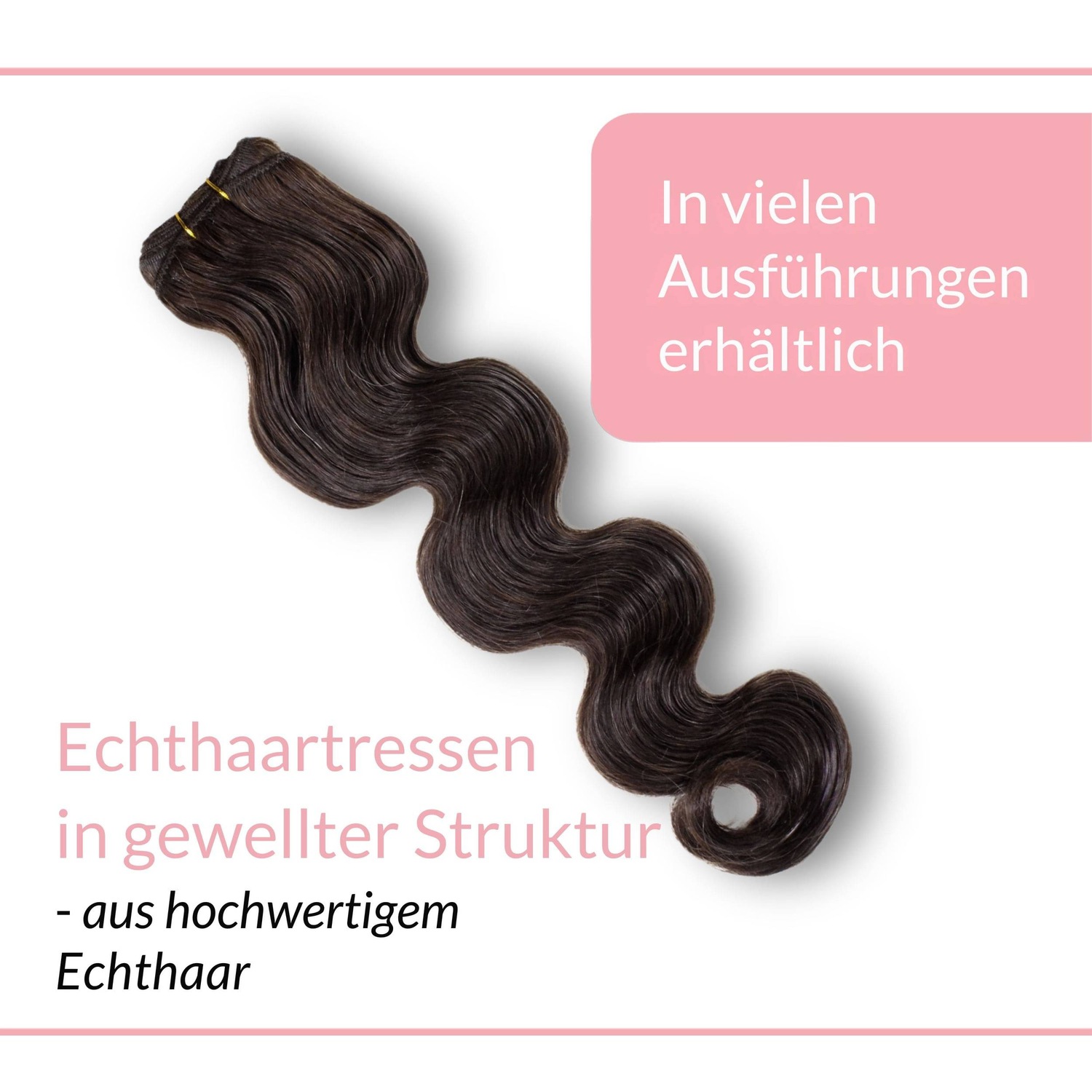 Накладные волосы tresse extensions echthaar #5/0 hellbraun 100g Hair2Heart, 60cm, количество 1 шт. — фото 3