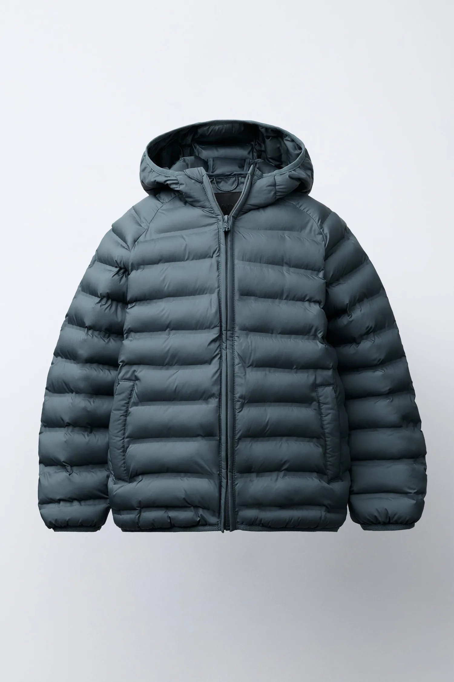 Сверхлегкая водоотталкивающая куртка Zara, синий/серый