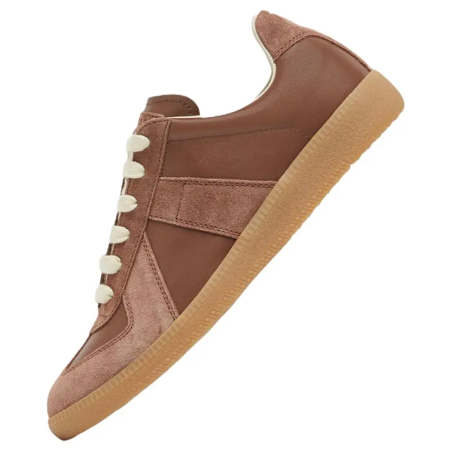 Maison Margiela Реплика низкие кроссовки для скейтбординга женские pink brown — фото 3
