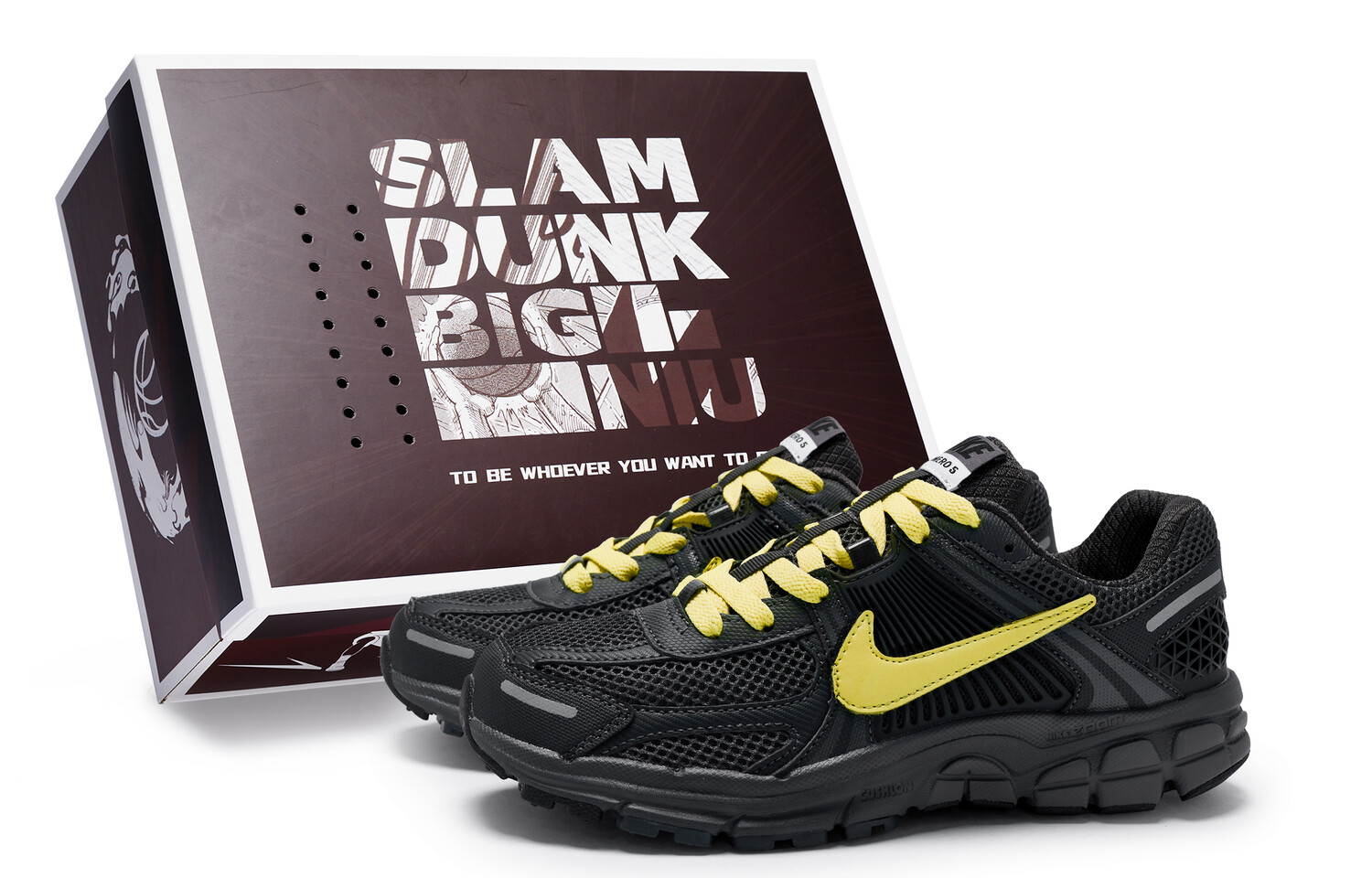 

Кроссовки Air Zoom Vomero 5 унисекс с низким верхом желтые/черные Nike