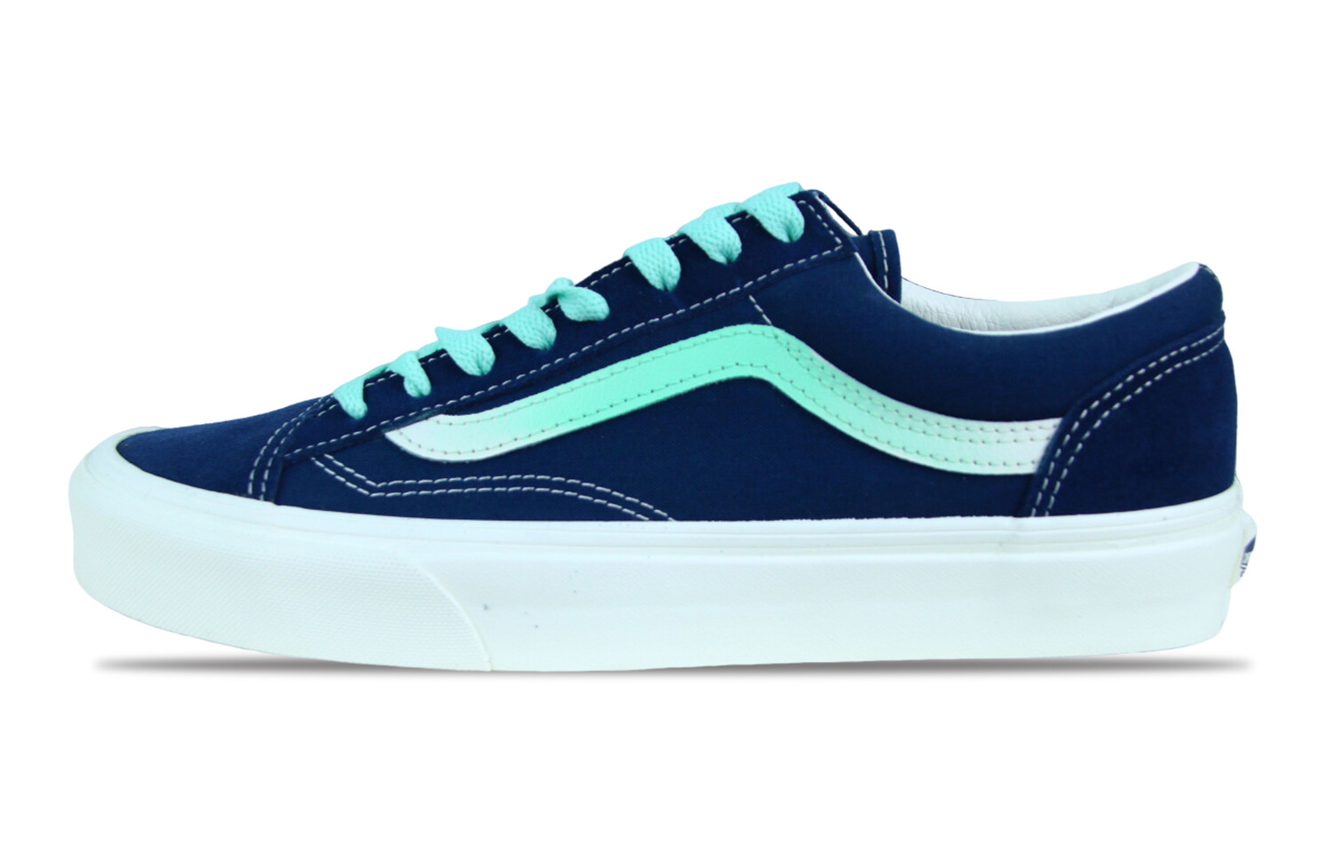 

Кроссовки Vans Style 36 Skateboarding Shoes Unisex Low-top White, темно-синий