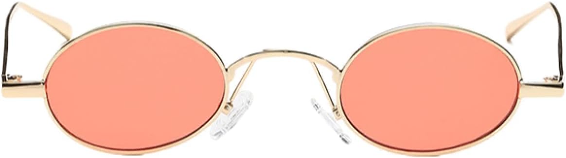 

Солнцезащитные очки с защитой от УФ-излучения UV400 | Маленькая овальная металлическая оправа, цветные линзы | Для женщин и мужчин, для занятий спортом на открытом воздухе и вождения DSVIGF, Red