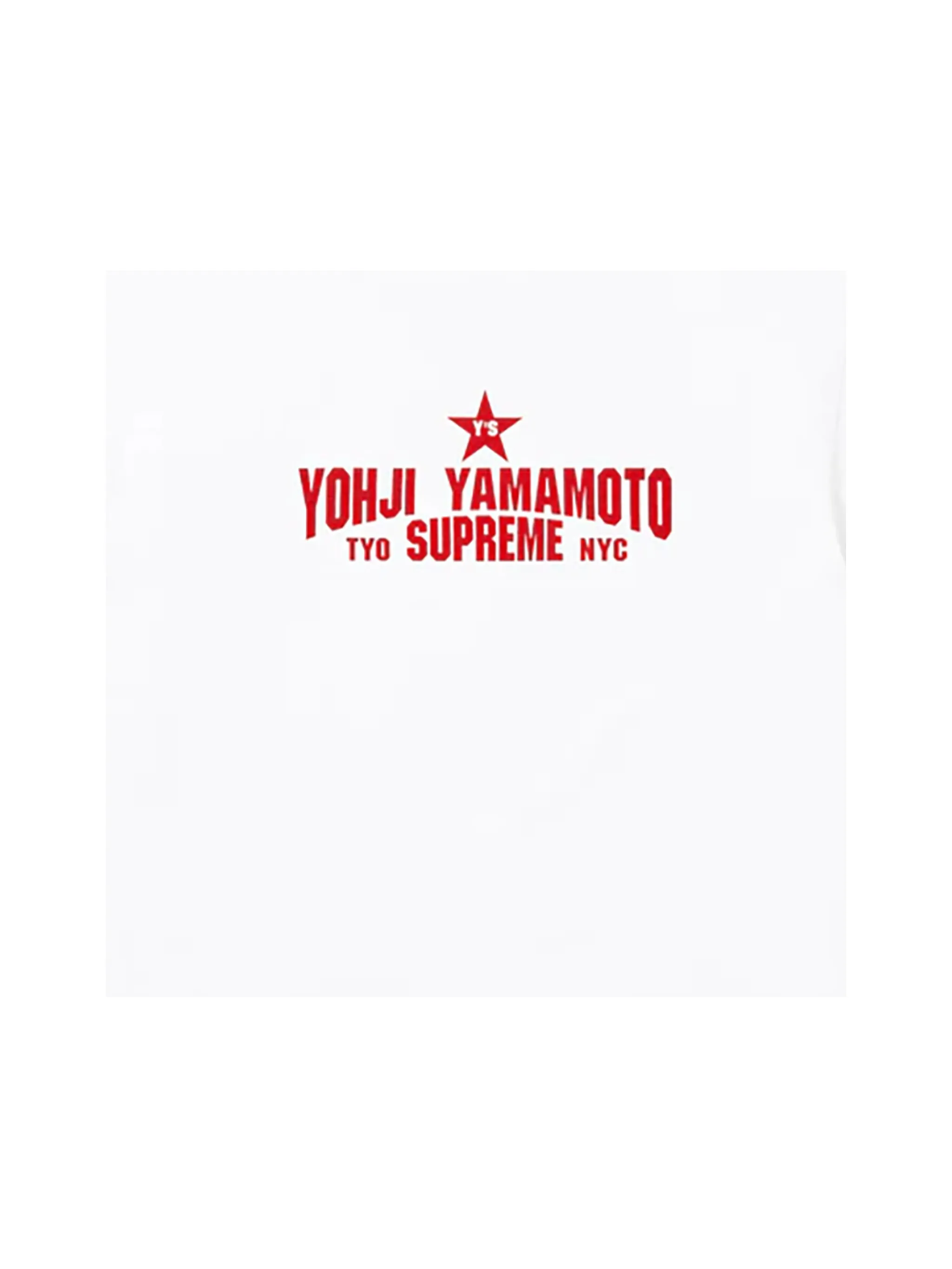 Футболка X Yohji Yamamoto с коротким рукавом Supreme, белый — фото 2