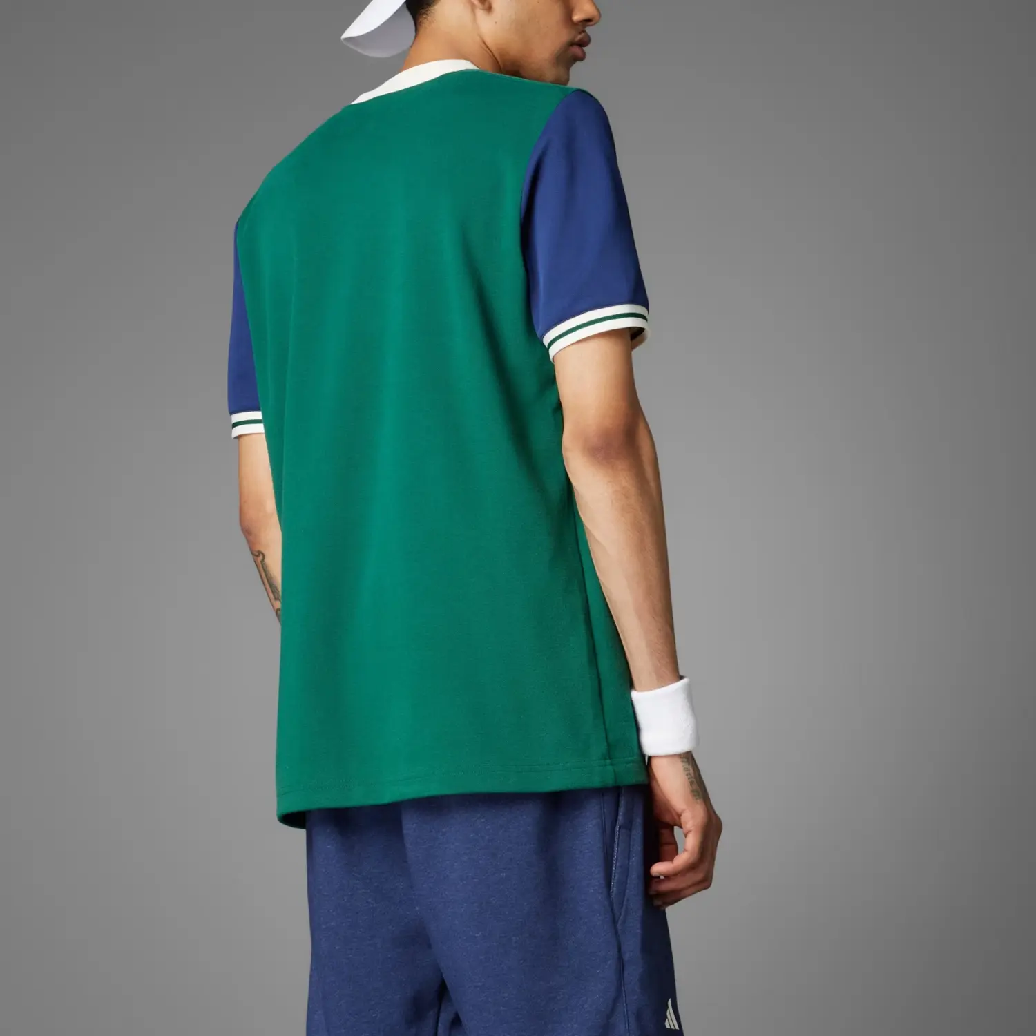 Футболка Heritage Tennis с доставкой для участников AdiClub Adidas, зеленый — фото 4