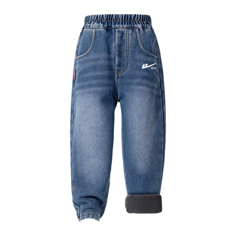Детские джинсы Moderate WARRIOR, [Fleece-Lined]Dark Denim Blue/H Silicone White K