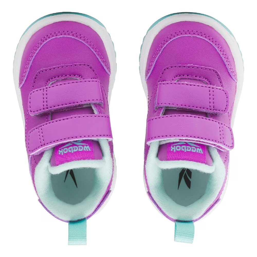 Детские кроссовки Weebok Clasp Low 2 Sneaker Toddler от Reebok, purple/aqua/white — фото 3