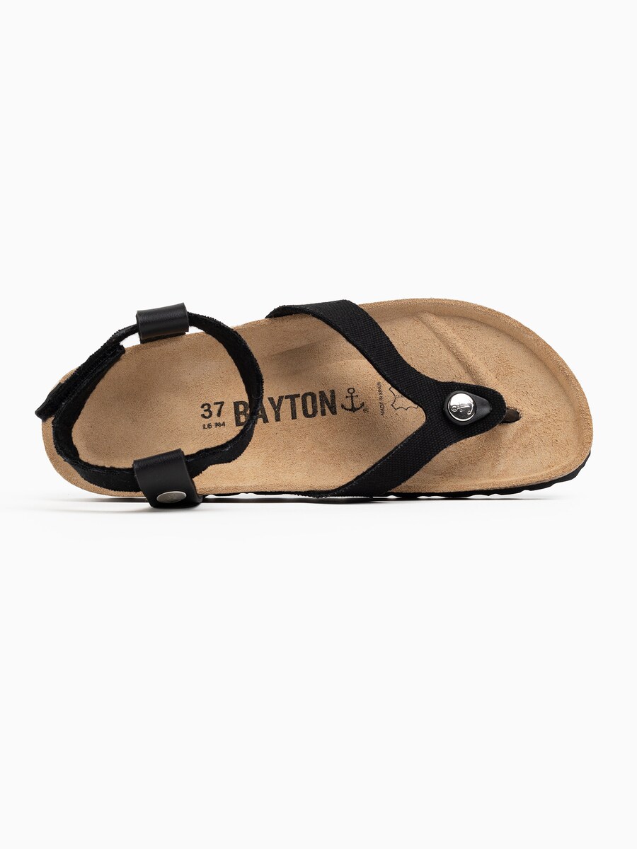 Сандалии с т-образным ремешком Bayton T-Bar Sandals Spiral, черный — фото 4
